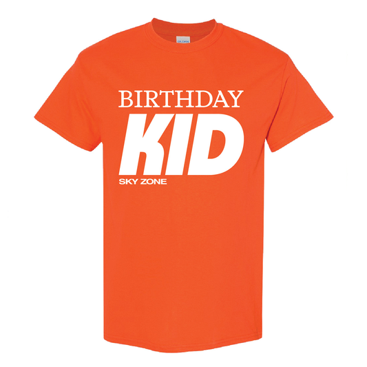 Sky Zone Birthday Kid Orange T-shirt - SZ11073